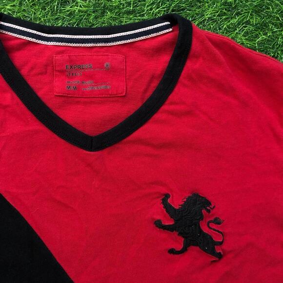 Red/Black Express Embroidered Logo Number Tee - Picture 3 of 4